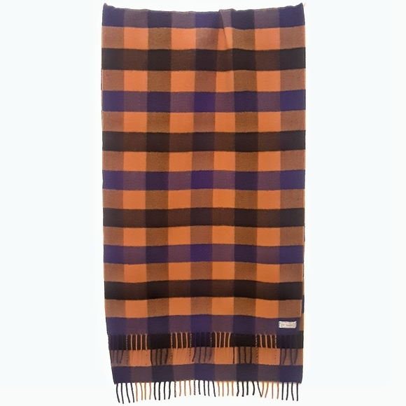 Benetton wool plaid scarf - Picture 3 of 4